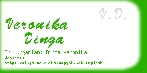 veronika dinga business card